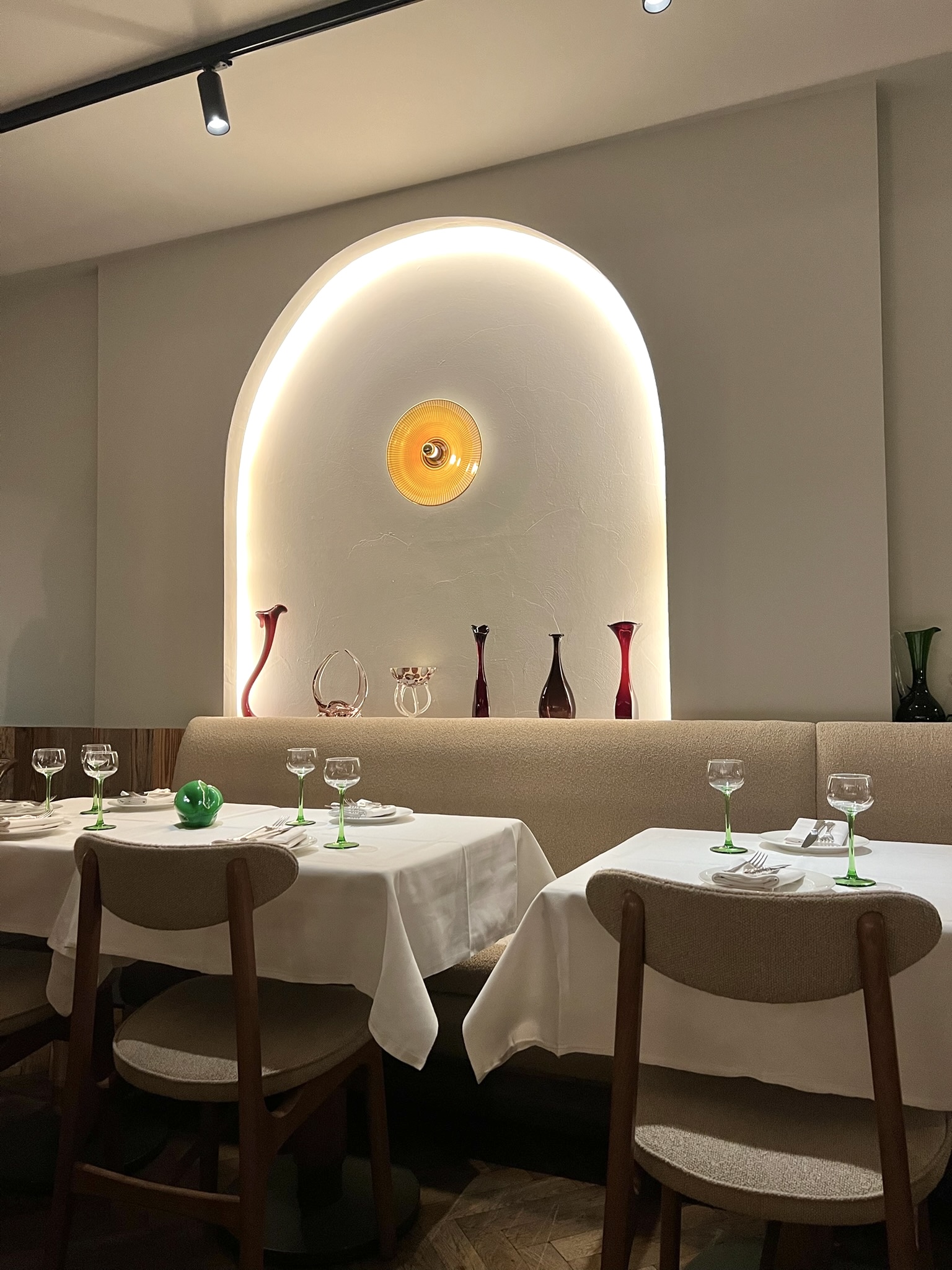 Dining room detail at Koia