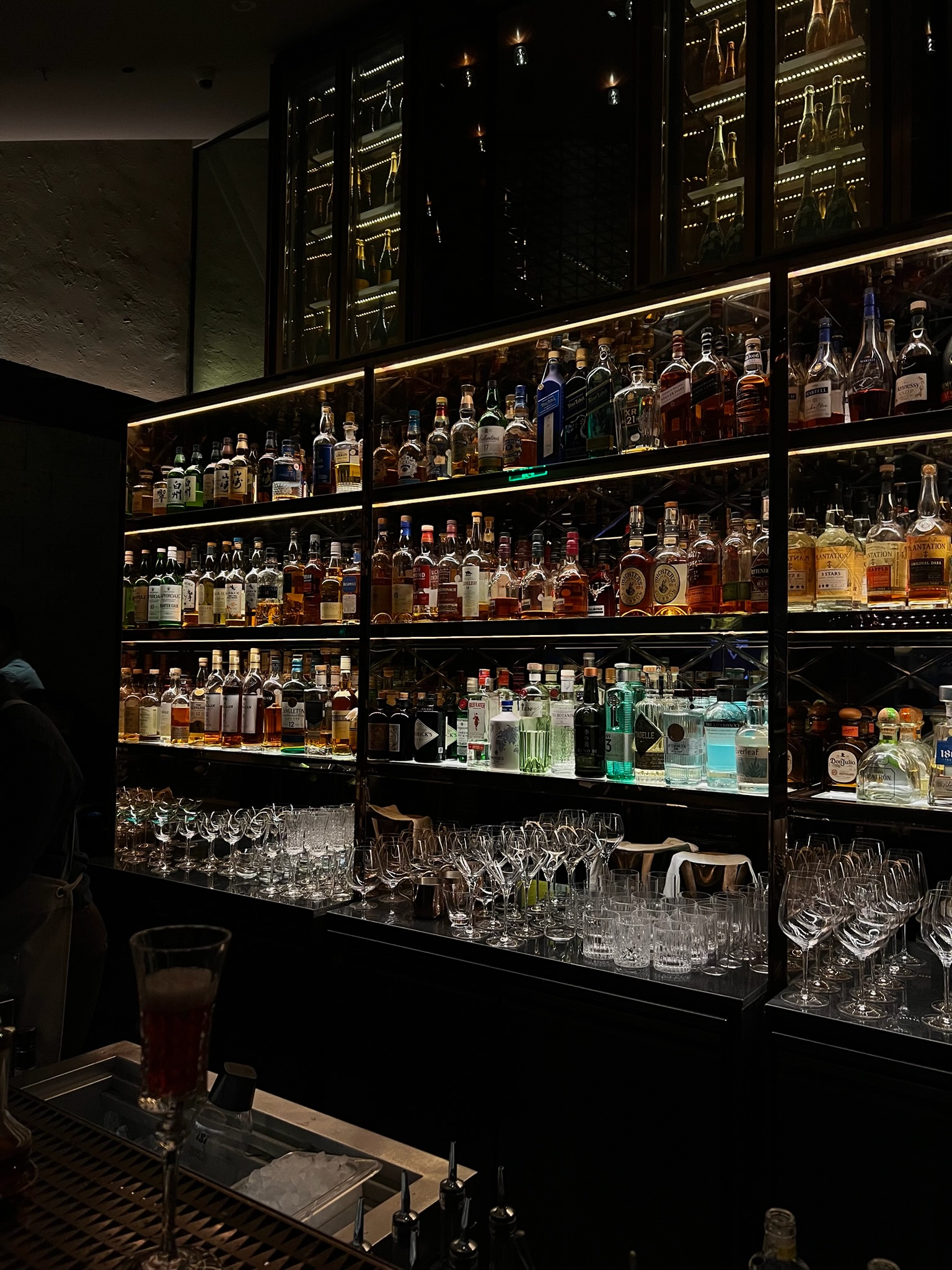 Backlit bar in Shenzhen